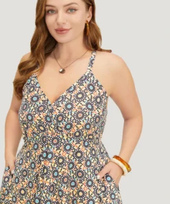 Bandana Pocket High Low Hem Wrap Tassels Trim Cami Dress -Clothing Shop 105348547 wn 126172a9 292b 4170 bb6b 913019542445