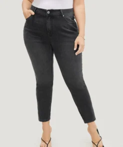 Skinny Very Stretchy High Rise Black Wash Jeans -Clothing Shop 108332533 vr