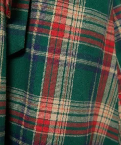 Plaid Button Detail Pocket Belted Arc Hem Dress -Clothing Shop 10 1b713781 a697 48e3 bfd0 d83facfc1cd5