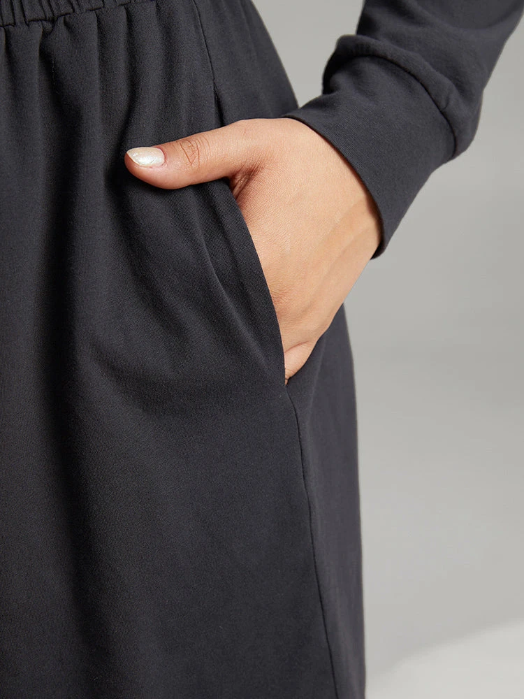 Cotton Plain Drawstring Pocket Sleep Shorts 9 Cotton Plain Drawstring Pocket Sleep Shorts - Image 7