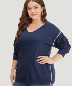 Supersoft Essentials Contrast Trim Drop Shoulder Pullover 14 Supersoft Essentials Contrast Trim Drop Shoulder Pullover -Clothing Shop 1179022 tx 6e5c15f6 50bc 4a1a 8a21 c4bc8393855b