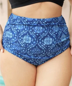 Bandana Print Gathered Bikini Bottom -Clothing Shop 122139987 lm