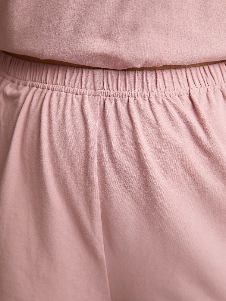 Plain Cotton Sleep Elastic Waist Shorts 9 Plain Cotton Sleep Elastic Waist Shorts - Image 7