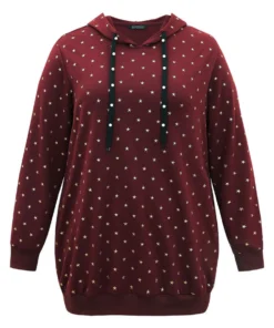 Star Glitter Rib Knit Pearl Beaded Hooded Sweatshirt -Clothing Shop 123386668 vx 470a9a19 68de 46e0 a9a1 9db814c65dc2