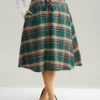 Plaid Lace Up Pocket Cropped Skirt 1 Plaid Lace Up Pocket Cropped Skirt -Clothing Shop 124255092 wd