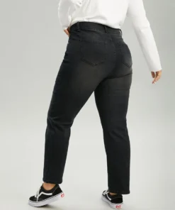 Vintage Black Wash Straight Leg Jeans 13 Vintage Black Wash Straight Leg Jeans -Clothing Shop 124772829 yi