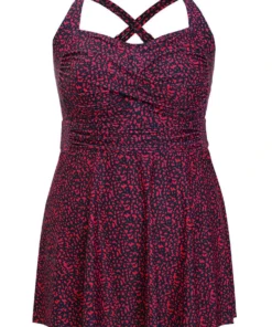 Graphic Print Gathered Flutter Hem Crossover Swim Dress -Clothing Shop 125985683 xp 4c6139d9 0e98 4ef6 9325 ec5b53b70da1