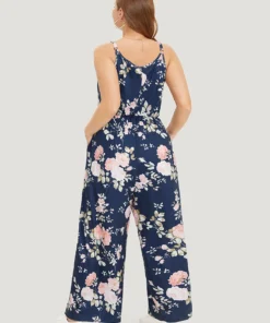 Floral Print Pocket Scoop Neck Cami Jumpsuit 18 Floral Print Pocket Scoop Neck Cami Jumpsuit -Clothing Shop 128904139 wu