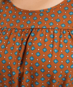 Bandana Print Flutter Trim Pocket Belted Dress -Clothing Shop 129648849 ui