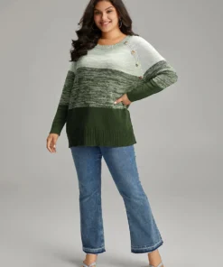 Colorblock Contrast Heather Button Detail Pullover 33 Colorblock Contrast Heather Button Detail Pullover -Clothing Shop 134661738 hd ff2b5316 e8b6 40b2 bf02 24ae77ae89cd