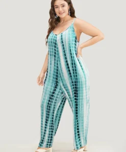 Tie Dye Adjustable Straps Pocket Cami Jumpsuit -Clothing Shop 137789139 ru a0b0eccd 09e9 43d4 a574 e93bb679b322