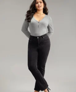 Supersoft Essentials Rib Knit Button Up Bodysuit 14 Supersoft Essentials Rib Knit Button Up Bodysuit -Clothing Shop 139400921 st