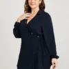 Solid Lantern Sleeve Button Detail Ties Side Wrap Blouse 1 Solid Lantern Sleeve Button Detail Ties Side Wrap Blouse -Clothing Shop 1468917 uo 5dc07c32 776b 46a9 bc8e 268b3ce00dff