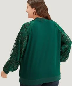 Embroidered Patchwork Mesh Zipper Jacket -Clothing Shop 147508120 vk 0fb5c9e9 e437 49dc bcfb d76248e1e337