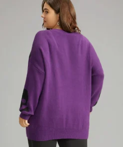 Supersoft Essentials Halloween Skull Print V Neck Pullover -Clothing Shop 149693139 kt 5759c3f9 f07d 42ea be9d 348eb3038b53