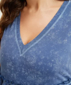 Contrast Stitch Frill Trim Ruffle Tiered Vintage Tank Top -Clothing Shop 151882143 ie