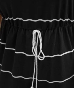 Striped Print Knot Pocket Tassels One Shoulder Romper 22 Striped Print Knot Pocket Tassels One Shoulder Romper -Clothing Shop 152829776 fr 3a76ef04 9471 4a3e a89d 2558bd510a6c