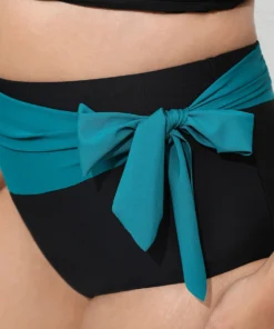 Two Tone Knot Side Bikini Bottom 17 Two Tone Knot Side Bikini Bottom -Clothing Shop 153325036 vo