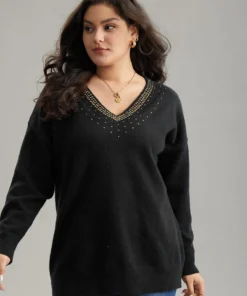 Anti-Pilling Rhinestone Drop Shoulder Pullover 12 Anti-Pilling Rhinestone Drop Shoulder Pullover -Clothing Shop 153772370 sm f4f9a2d0 afa8 4d88 9172 3d545df3779b