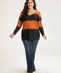 Halloween Supersoft Essentials Colorblock Contrast Elastic Cuffs Pullover -Clothing Shop 155714717 lo e3698fab 70f3 4cad 9a9d 0fb01828dd25