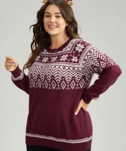 Supersoft Essentials Christmas Graphic Elastic Cuffs Cardigan -Clothing Shop 155841665 kh