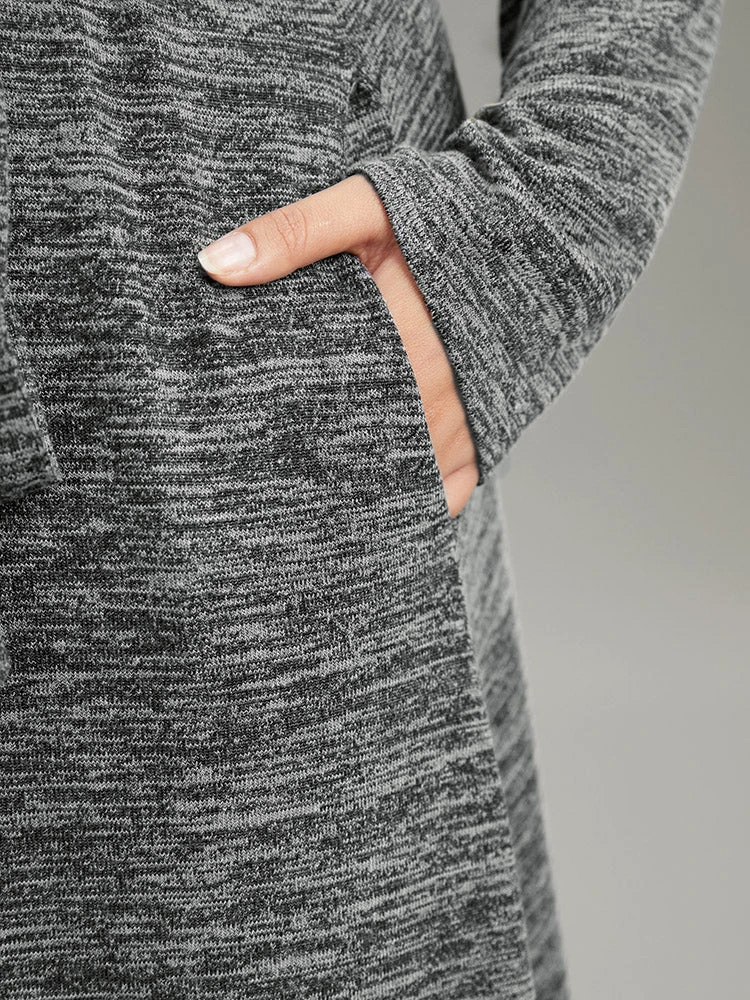 Solid Pocket Elastic Waist Ties Split Hem Dress 9 Solid Pocket Elastic Waist Ties Split Hem Dress - Image 7