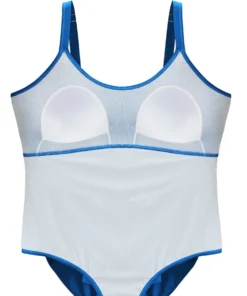 Lightly Lined Bow Asymmetrical Ruffle One Piece Swimsuit -Clothing Shop 161920414 fg