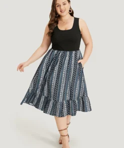 Supersoft Essentials Bandana Print Patchwork Pocket Ruffle Hem Tank Dress 28 Supersoft Essentials Bandana Print Patchwork Pocket Ruffle Hem Tank Dress -Clothing Shop 163828316 sj 0e08c793 d594 47a2 b660 5912f5bea32f