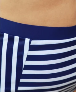 Striped Patchwork Bikini Bottom -Clothing Shop 164714257 pm