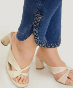 Split Arc Hem Medium Wash Jeans -Clothing Shop 166448722 ut