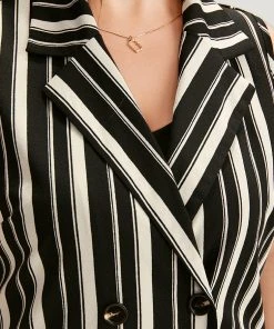 Halloween Striped Pocket Double Breasted Lapel Collar Sleeveless Blazer 20 Halloween Striped Pocket Double Breasted Lapel Collar Sleeveless Blazer -Clothing Shop 166943310 dj de7e8399 c917 4681 be6c 6fd7b7a1aba7