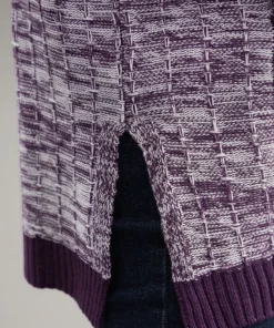 Heather Split Side Patched Pocket Cardigan -Clothing Shop 168522579 pw