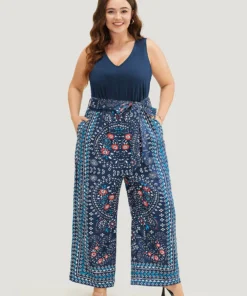 Paisley Patchwork Zipper Pocket Belted Tank Jumpsuit 25 Paisley Patchwork Zipper Pocket Belted Tank Jumpsuit -Clothing Shop 170164450 lb 98d74735 7458 4afd a5a7 119868ed7bf1