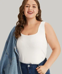 Supersoft Essentials Plain Square Neck Skinny Tank Top 24 Supersoft Essentials Plain Square Neck Skinny Tank Top -Clothing Shop 181830140 qk 8a3b57b3 7ed8 4cb5 bbf5 799796d8bb1a