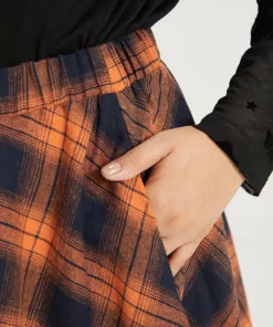 Halloween Plaid Pocket Hanky Hem Woven Skirt -Clothing Shop 182750111 kj 248a2ad1 7378 4c3c a48b a41d0e4f7f54