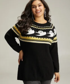 Supersoft Essentials Halloween Print Crew Neck Raglan Sleeve Pullover -Clothing Shop 183948501 te 0d72ca46 df1a 4faf 9c49 f543a272dac3