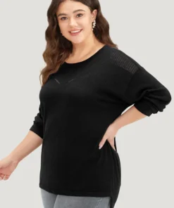 Supersoft Essentials Solid Split Side Patchwork Pullover 26 Supersoft Essentials Solid Split Side Patchwork Pullover -Clothing Shop 186427073 ez bbafccbd 12ce 4896 ba27 025efe771088