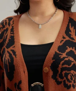 Supersoft Essentials Silhouette Floral Print Button Fly Cardigan -Clothing Shop 187058651 nl