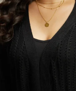 Plain Hollow Out Patchwork Cardigan -Clothing Shop 187709870 ej b94e7e68 f877 481f 8f7a baae70b6c21b