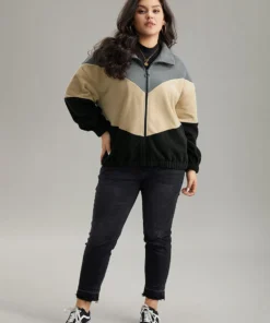 Colorblock Contrast Zipper Drop Shoulder Jacket 15 Colorblock Contrast Zipper Drop Shoulder Jacket -Clothing Shop 189207133 jk e54942b9 f455 42b3 9573 efc2dd9b46a4