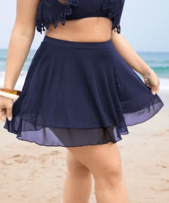 Plain Mesh Ruffle Tiered Swim Skirt 29 Plain Mesh Ruffle Tiered Swim Skirt -Clothing Shop 189229280 tp