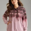Tie Dye Kangaroo Pocket Hooded Drawstring Sweatshirt -Clothing Shop 191769685 fd