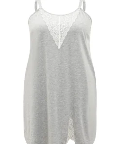 Guipure Lace Pocket Adjustable Straps Sleep Cami Dress -Clothing Shop 193706953 gn