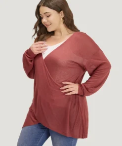 Supersoft Essentials Solid Crossover Elastic Cuffs Pullover 13 Supersoft Essentials Solid Crossover Elastic Cuffs Pullover -Clothing Shop 19386417 tb a92c75de 66ce 48ee 9c70 9499504f0cf3