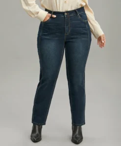 Very Stretchy Seam Detail Stitch Jeans
