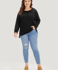 Supersoft Essentials Solid Split Side Patchwork Pullover 27 Supersoft Essentials Solid Split Side Patchwork Pullover -Clothing Shop 195112299 uq 44dc739a 6cae 4ca4 9e8a cebd3069a6db