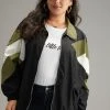 Colorblock Patchwork Pocket Zipper Windbreaker