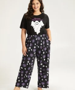 Halloween Skull & Spider Web Print Pocket Sleep Pants 18 Halloween Skull & Spider Web Print Pocket Sleep Pants -Clothing Shop 198025795 kk e80b819e 7a84 462f ad58 dd898f53812b
