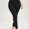 Skinny Very Stretchy High Rise Black Wash Sculpt Waist Jeans