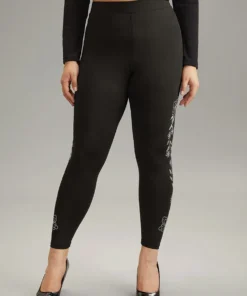 Floral Rhinestone Patchwork High Rise Leggings 10 Floral Rhinestone Patchwork High Rise Leggings -Clothing Shop 207528691 bh